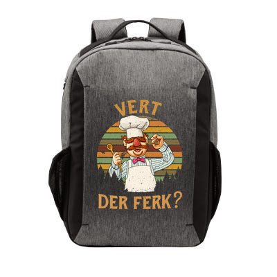 Vert Der Ferk Swedish Chef Vintage Funny Vector Backpack