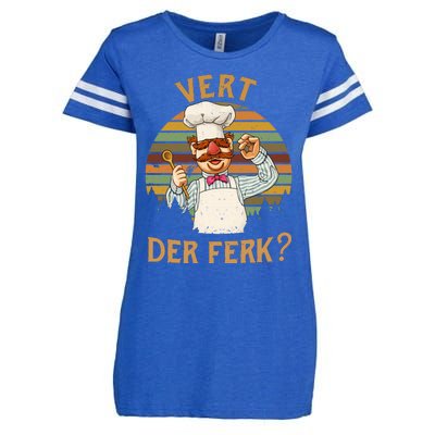 Vert Der Ferk Swedish Chef Vintage Funny Enza Ladies Jersey Football T-Shirt