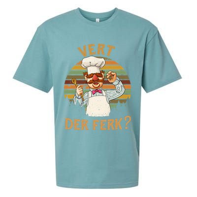 Vert Der Ferk Swedish Chef Vintage Funny Sueded Cloud Jersey T-Shirt