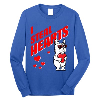 Valentines Day French Bulldog Dog Love Frenchie Lover Gift Long Sleeve Shirt