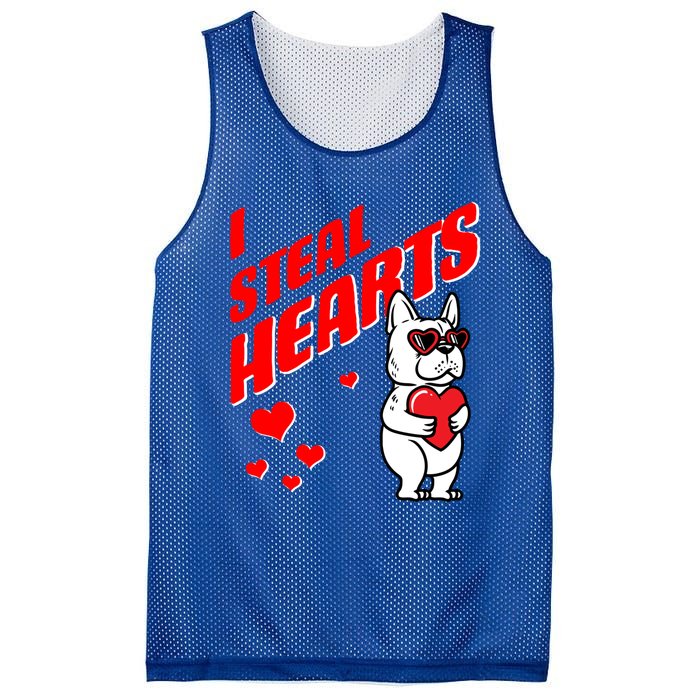 Valentines Day French Bulldog Dog Love Frenchie Lover Gift Mesh Reversible Basketball Jersey Tank