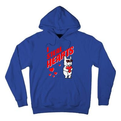 Valentines Day French Bulldog Dog Love Frenchie Lover Gift Tall Hoodie