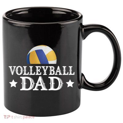 Volleyball Dad Funny Sports Volleyball Lovers Fathers Day Gift 11oz C Handle Ceramic Mug