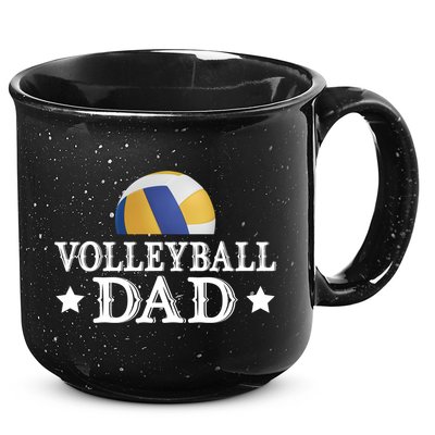 Volleyball Dad Funny Sports Volleyball Lovers Fathers Day Gift 15oz Campfire Ceramic Mug