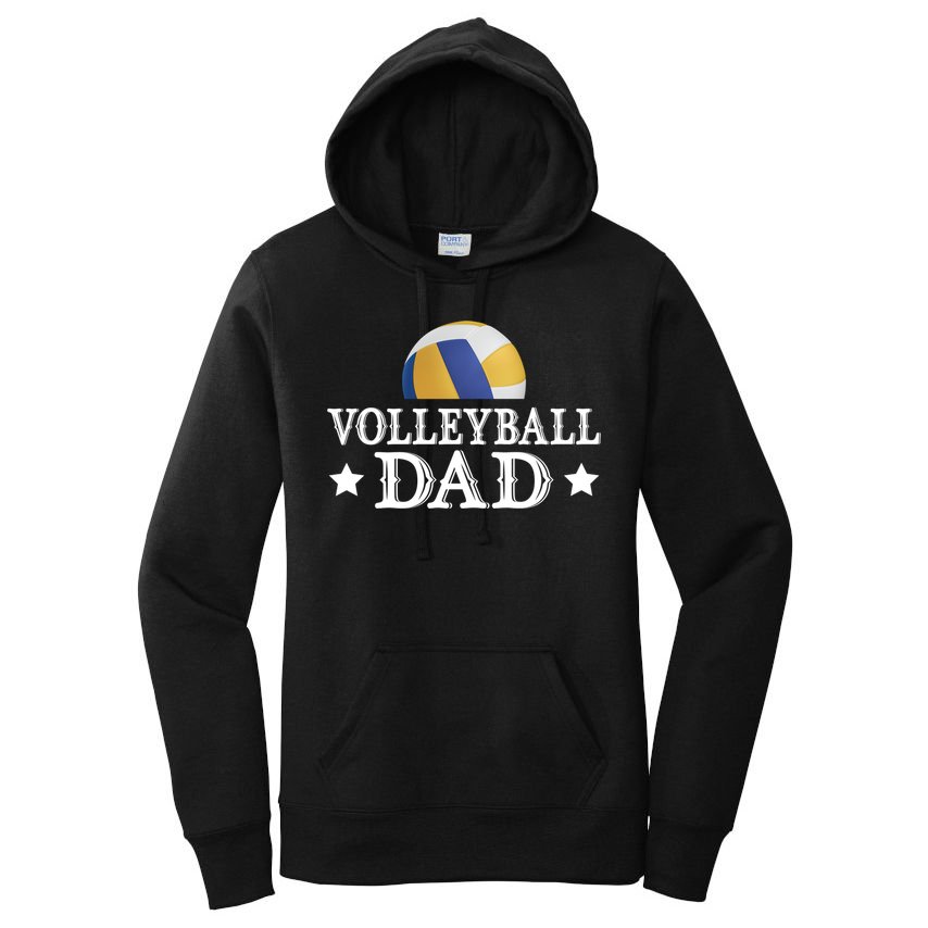 Volleyball Dad Funny Sports Volleyball Lovers Fathers Day Gift Women's Pullover Hoodie