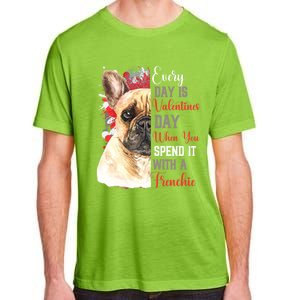 Valentines Day French Bulldog Mom Mother Mum Mummy Frenchie Gift Adult ChromaSoft Performance T-Shirt