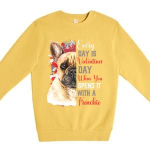 Valentines Day French Bulldog Mom Mother Mum Mummy Frenchie Gift Premium Crewneck Sweatshirt