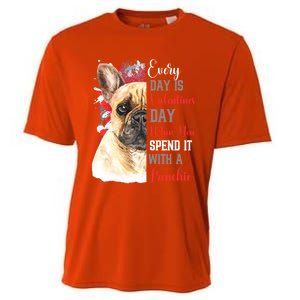 Valentines Day French Bulldog Mom Mother Mum Mummy Frenchie Gift Cooling Performance Crew T-Shirt