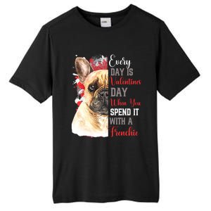 Valentines Day French Bulldog Mom Mother Mum Mummy Frenchie Gift Tall Fusion ChromaSoft Performance T-Shirt