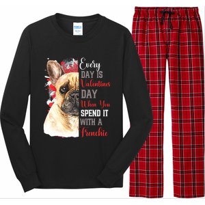 Valentines Day French Bulldog Mom Mother Mum Mummy Frenchie Gift Long Sleeve Pajama Set