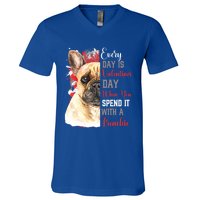 Valentines Day French Bulldog Mom Mother Mum Mummy Frenchie Gift V-Neck T-Shirt