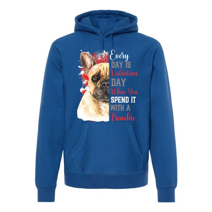 Valentines Day French Bulldog Mom Mother Mum Mummy Frenchie Gift Premium Hoodie