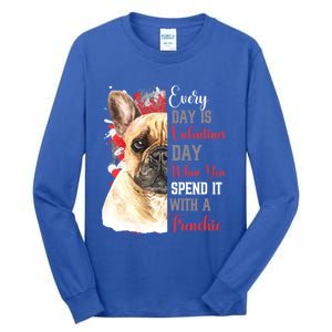 Valentines Day French Bulldog Mom Mother Mum Mummy Frenchie Gift Tall Long Sleeve T-Shirt