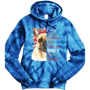 Valentines Day French Bulldog Mom Mother Mum Mummy Frenchie Gift Tie Dye Hoodie