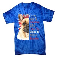 Valentines Day French Bulldog Mom Mother Mum Mummy Frenchie Gift Tie-Dye T-Shirt