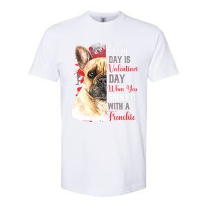 Valentines Day French Bulldog Mom Mother Mum Mummy Frenchie Gift Softstyle CVC T-Shirt