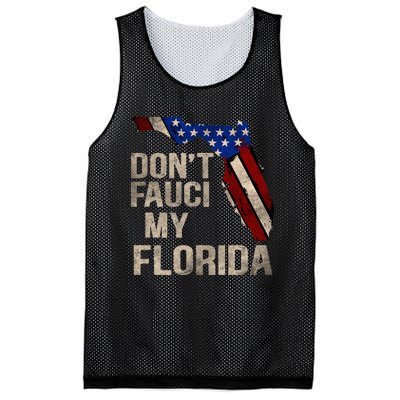 Vintage Don't Fauci My FL Flag Florida Map American Mesh Reversible Basketball Jersey Tank