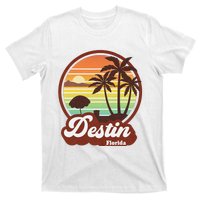 Vintage Destin Florida FL 80s Beach Souvenir Palm Tree T-Shirt