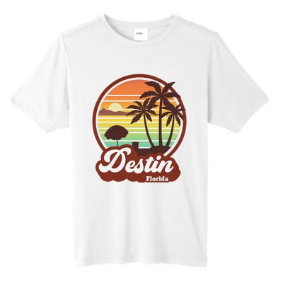 Vintage Destin Florida FL 80s Beach Souvenir Palm Tree Tall Fusion ChromaSoft Performance T-Shirt