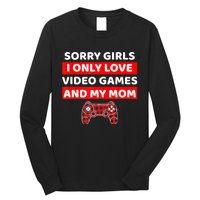 Valentines Day For Video Games Funny Gamer Long Sleeve Shirt