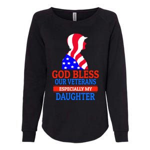 Veteran Daughter For Proud Dad Or Mom Meaningful Gift Womens California Wash Sweatshirt