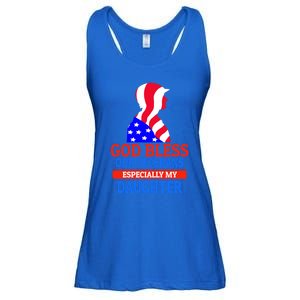 Veteran Daughter For Proud Dad Or Mom Meaningful Gift Ladies Essential Flowy Tank