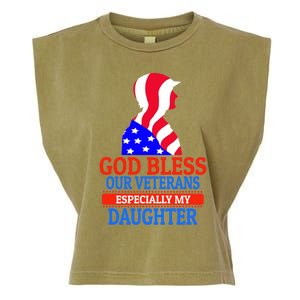 Veteran Daughter For Proud Dad Or Mom Meaningful Gift Garment-Dyed Women's Muscle Tee