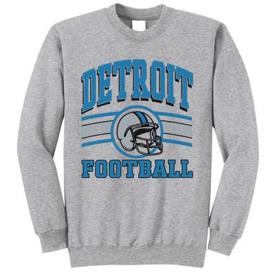 Vintage Detroit Football Tall Sweatshirt