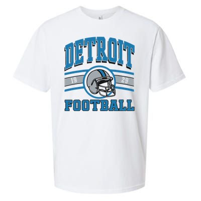 Vintage Detroit Football Sueded Cloud Jersey T-Shirt