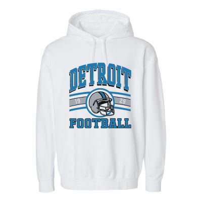 Vintage Detroit Football Garment-Dyed Fleece Hoodie