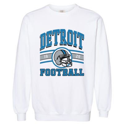 Vintage Detroit Football Garment-Dyed Sweatshirt