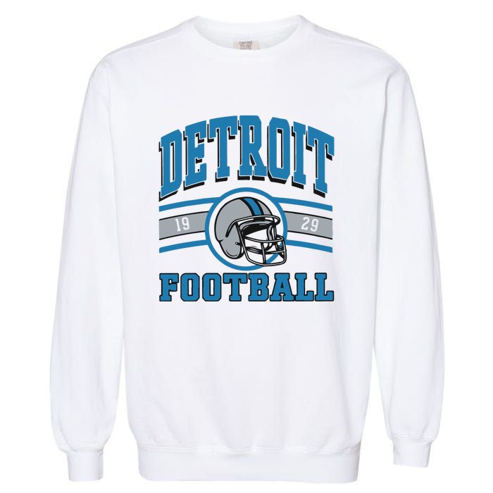 Vintage Detroit Football Garment-Dyed Sweatshirt