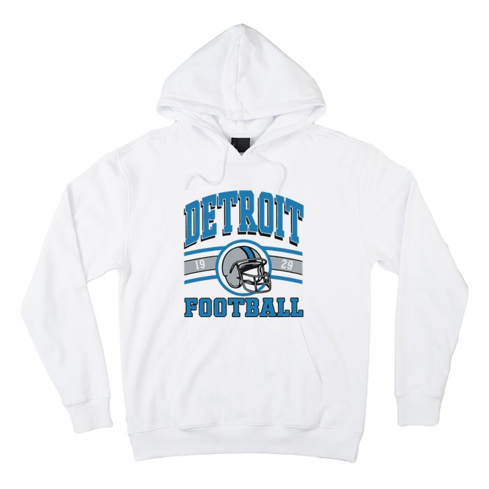 Vintage Detroit Football Hoodie