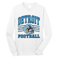 Vintage Detroit Football Long Sleeve Shirt