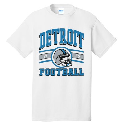 Vintage Detroit Football Tall T-Shirt