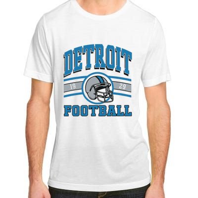 Vintage Detroit Football Adult ChromaSoft Performance T-Shirt