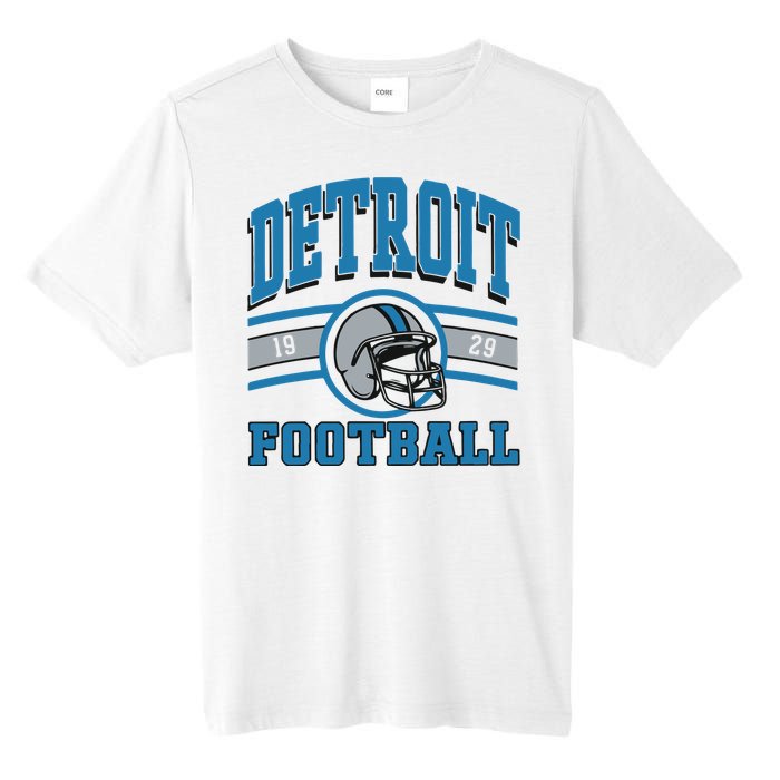 Vintage Detroit Football Tall Fusion ChromaSoft Performance T-Shirt