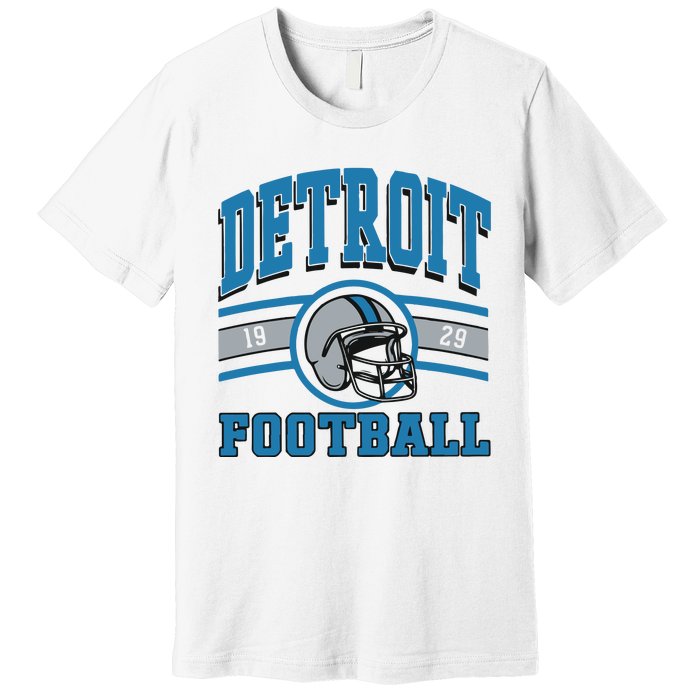 Vintage Detroit Football Premium T-Shirt