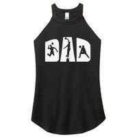 Volleyball Dad Father Beach Volleyball Player Father's Day Women's Perfect Tri Rocker Tank