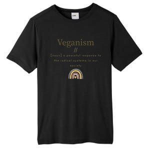 Veganism Definition For Passionte Vegans Veganism Activism Gift Tall Fusion ChromaSoft Performance T-Shirt