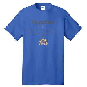 Veganism Definition For Passionte Vegans Veganism Activism Gift Tall T-Shirt