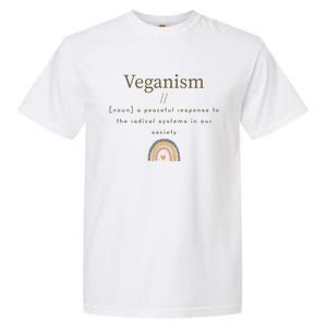 Veganism Definition For Passionte Vegans Veganism Activism Gift Garment-Dyed Heavyweight T-Shirt