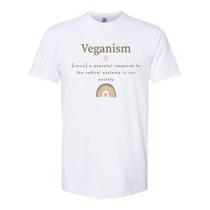 Veganism Definition For Passionte Vegans Veganism Activism Gift Softstyle CVC T-Shirt