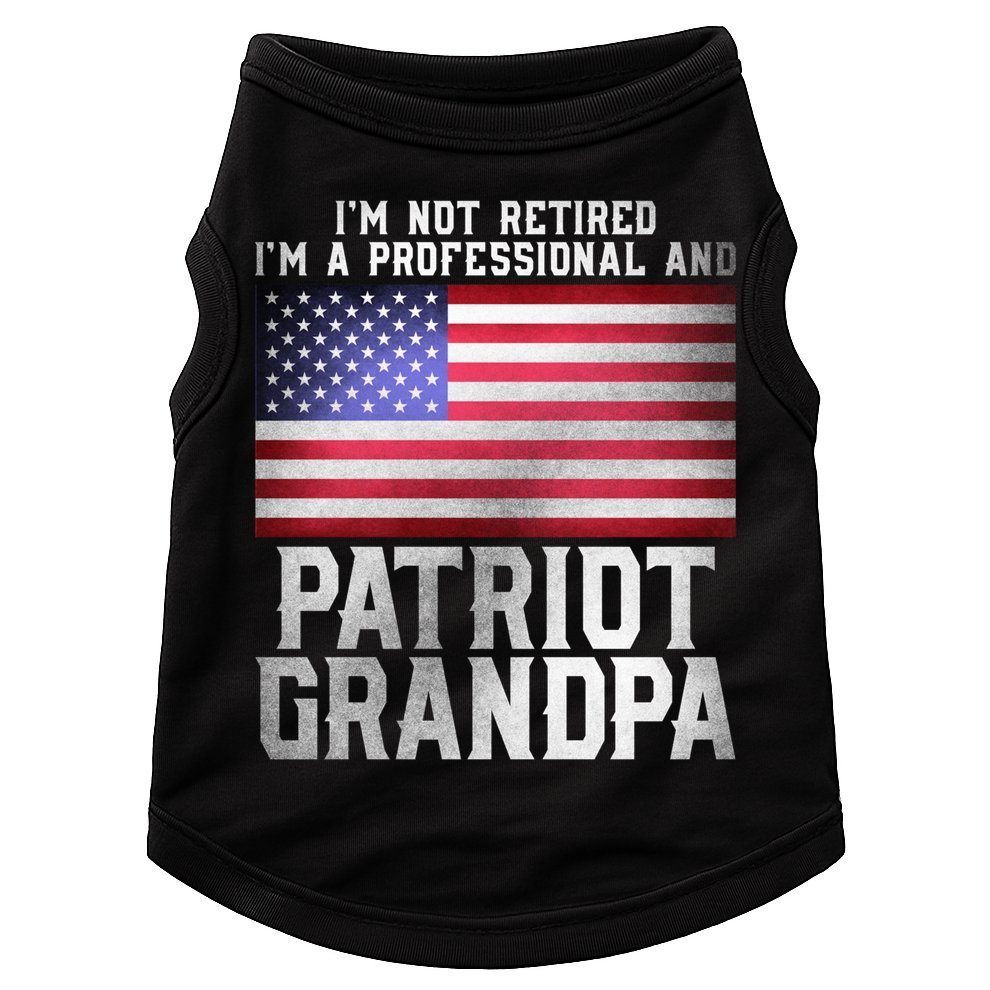 Veterans Day Funny Retiree Quote For Patriot Retired Grandpa Gift Doggie Tank