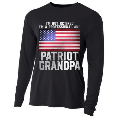 Veterans Day Funny Retiree Quote For Patriot Retired Grandpa Gift Cooling Performance Long Sleeve Crew