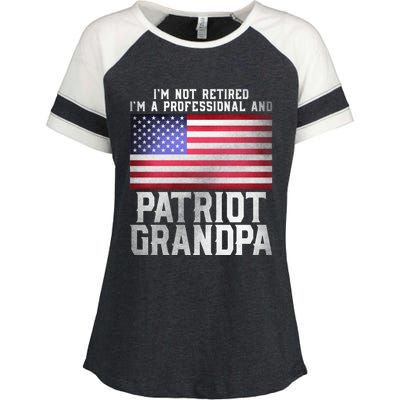 Veterans Day Funny Retiree Quote For Patriot Retired Grandpa Gift Enza Ladies Jersey Colorblock Tee