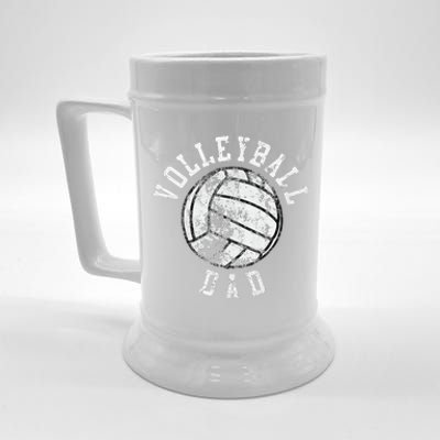 Volleyball Dad Father Beach Volleyball Player Father's Day Beer Stein