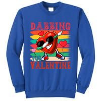 Vintage Dabbing For Valentine Funny Dabbing Heart Sunglasses Gift Sweatshirt