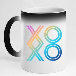 Valentines Day Great Gift Cool Gift Hugs And Kisses Xoxo Gift 11oz Black Color Changing Mug