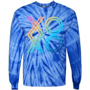 Valentines Day Great Gift Cool Gift Hugs And Kisses Xoxo Gift Tie-Dye Long Sleeve Shirt